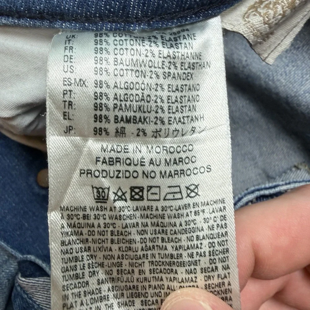 Diesel Belther Jeans Men 29x32 Blue Slim Tapered Stretch Medium Wash Faded RX380